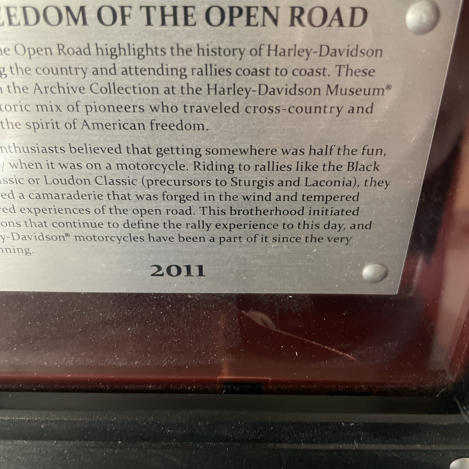 Harley Davidson Shadow Box Vintage Collector