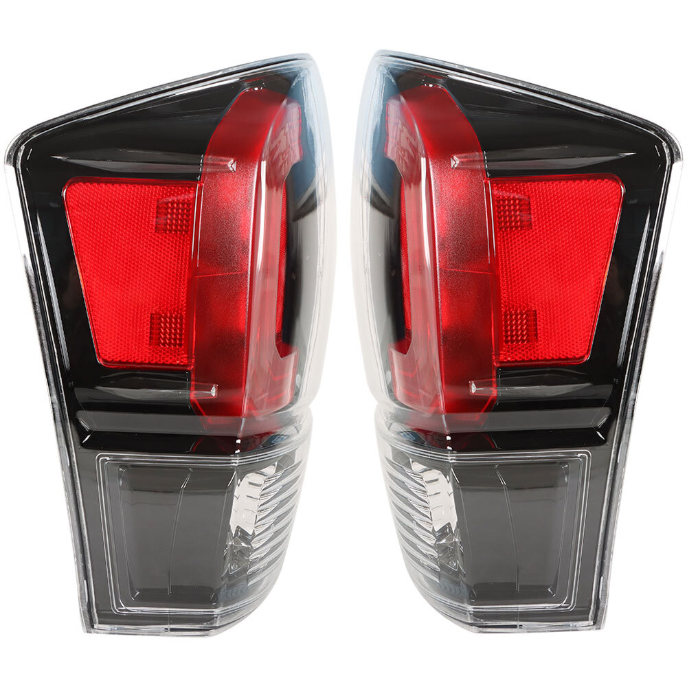LABLT Tail lights Brake Lamps For 2016-2020 Toyota Tacoma Left&Right Black Bezel
