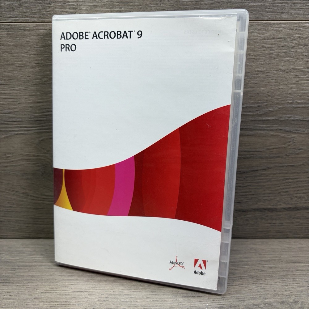 Adobe Acrobat 9 Pro for Windows w/ Serial Number