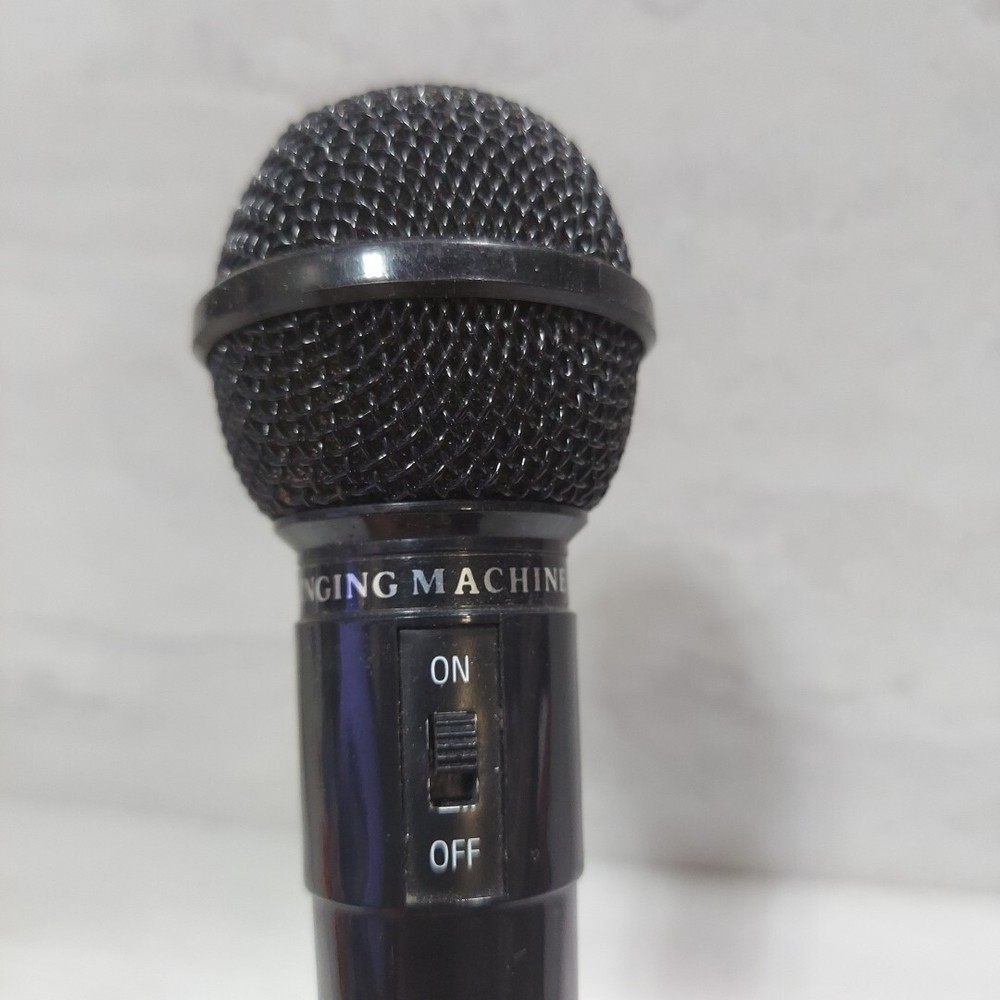 Singing Machine Wired Unidirectional Dynamic Karaoke Microphone Black