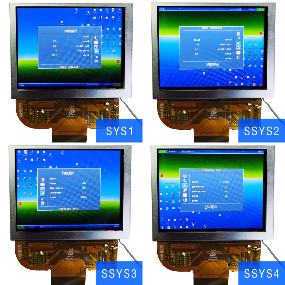 VGA CVBS LCD Controller Board 3.5 in VS035SD1 800X600 LCD Panel Replace PD035VX2