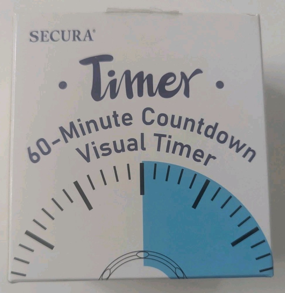 Secura 60 Minute Countdown Visual Timer, Pink, Pre-Owned