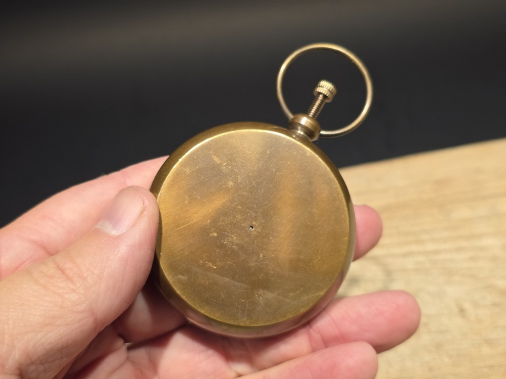 Antique Style Solid Brass Pocket Compass
