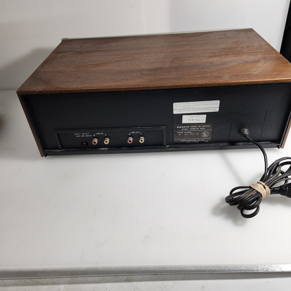 Sanyo RD 5030 Stereo Cassette Deck Tested Working