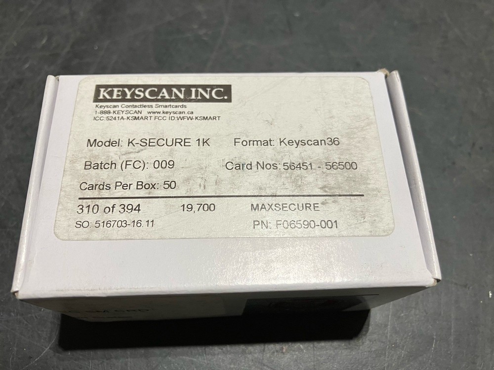 Keyscan K-SECURE 1K ( 50 Cards )