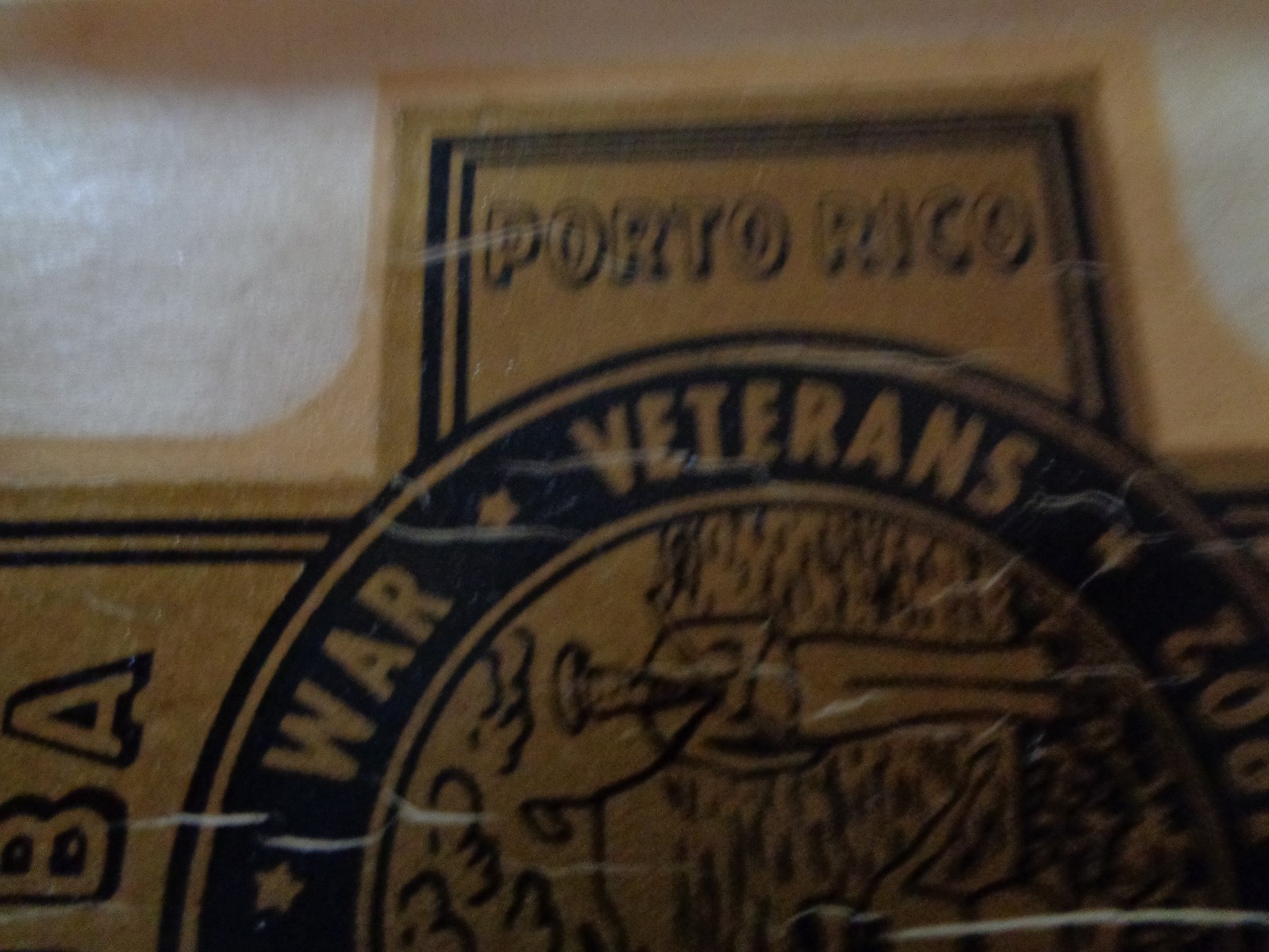 1898-1902 Spanish American War Decal WEISZ Chicago AS IS ROUGH Cuba Porto Rico