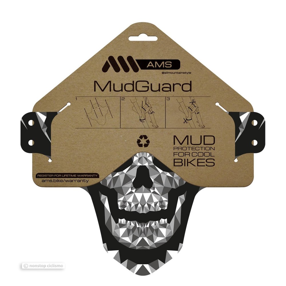 All Mountain Style MUDGUARD Front Fork MTB Mud Fender : SKULL