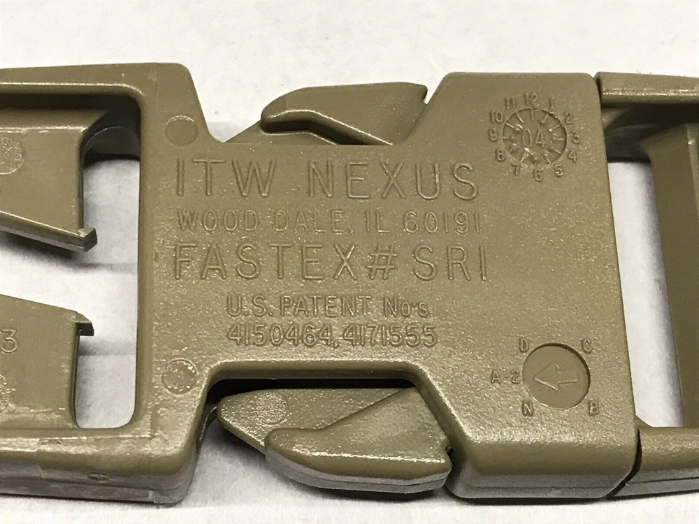 Replacement Tan 499 Buckle Set for OCP Rucksack / Backpack Webbing USGI