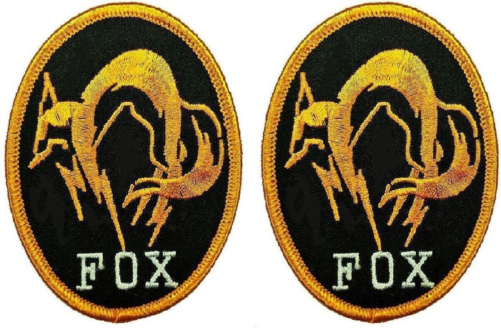 Metal Gear Solid Fox Hound PS4 Special Forces Patch | 2PC HOOK BACKING 3.5"x2.5"