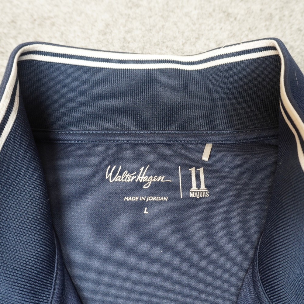 Walter Hagen Golf Jacket Men's L Polyester Full Zip Grid Pattern Performance