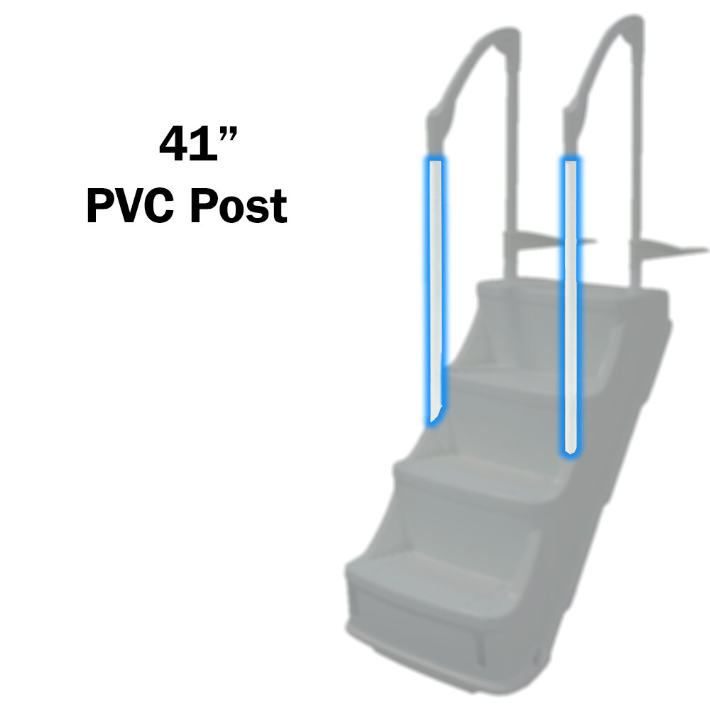 Replacement 41" PVC Post For Above Ground Drop-In Swimming Pool Step
