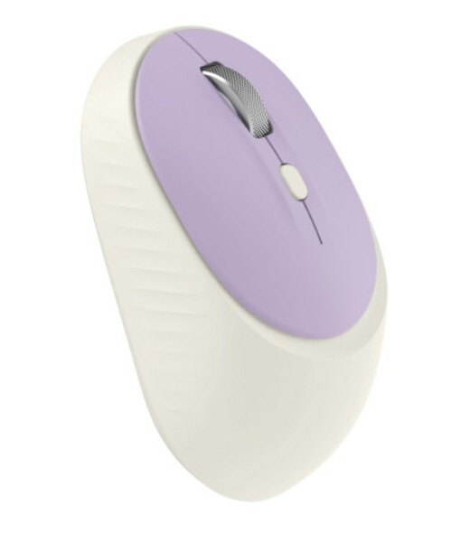 ABKO MELLO Multi-Pairing Noiseless Wireless Bluetooth Mouse (Lilac)