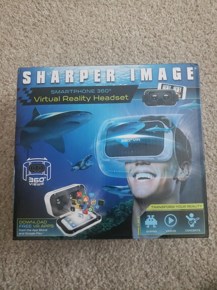 Sharper Image VR Headset 3D 360° Video Box VR Headsets For iPhone Android