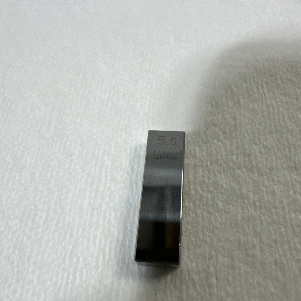 5.5 Metric Webber Starrett Gage Block Rectangular