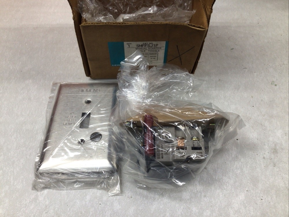 SIEMENS - SMFFSJ1P, Manual Starter, 1 Pole, Toggle Switch, (J11)