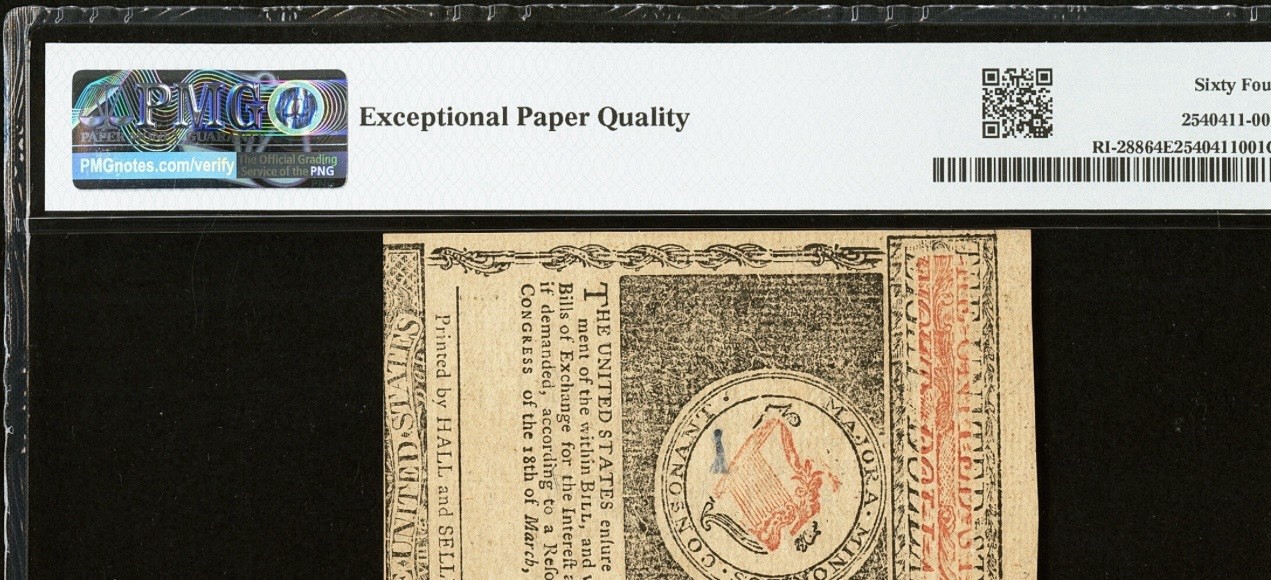 PMG 64. 1780 RHODE ISLAND Colonial Currency American Revolution Bank Note RI-288