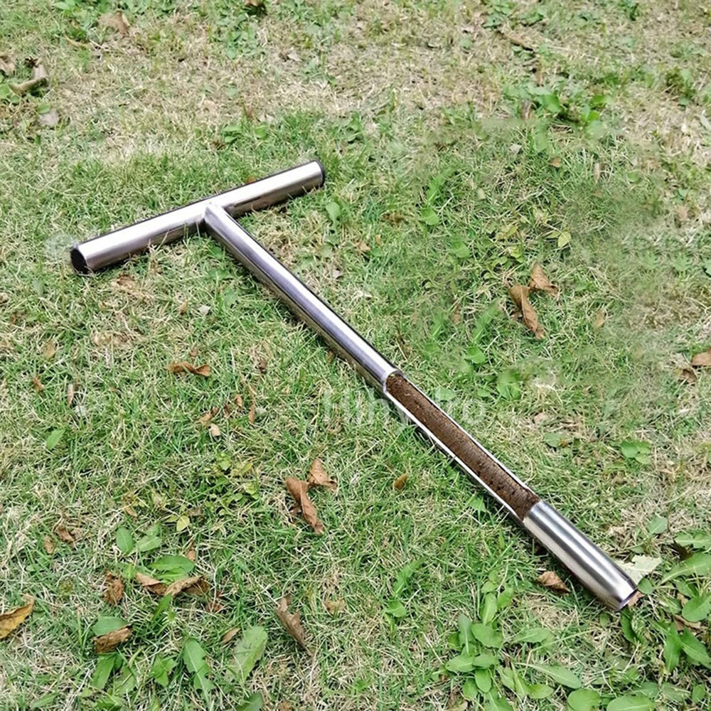Soil Sampler Probe 304 Stainless Steel Protable T Handle Soil Sampling Tool
