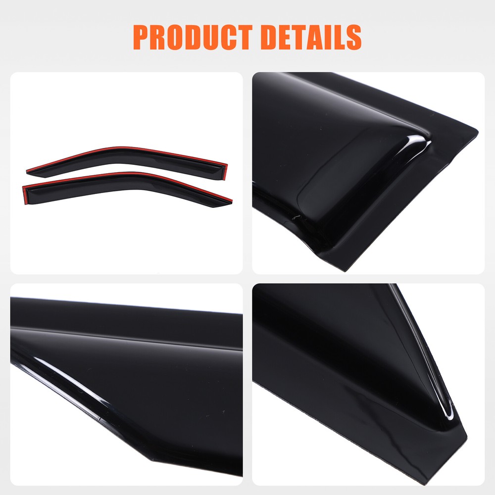 Window Rain Guards Visor Wind Deflectors For Nissan Frontier King Cab 2022+ US