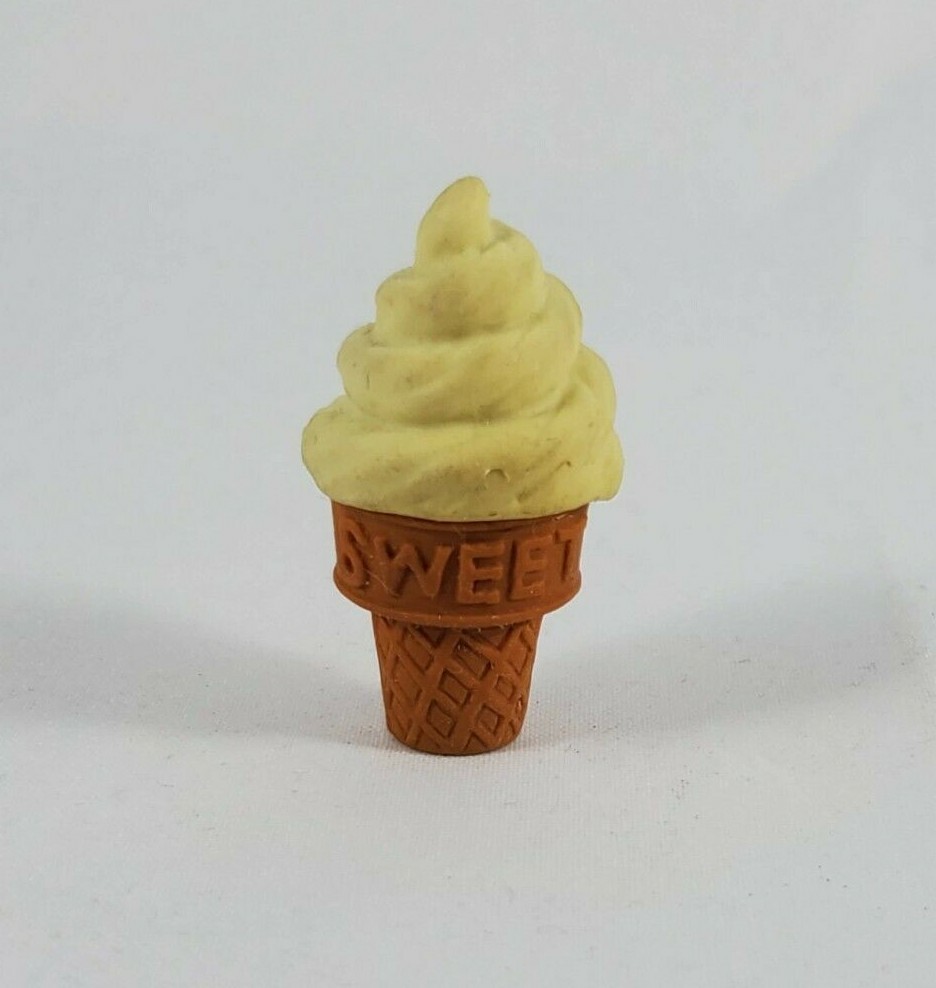 Ice Cream Shaped Eraser 1.5" Inches