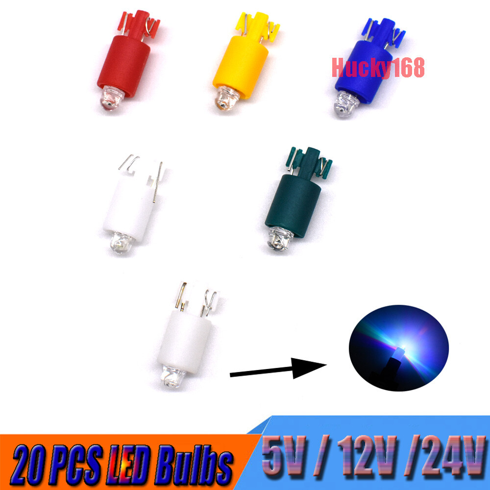 20 Pcs Illuminated Arcade LED Push Buttons Lamp Bulbs Flash Replace Lit Light