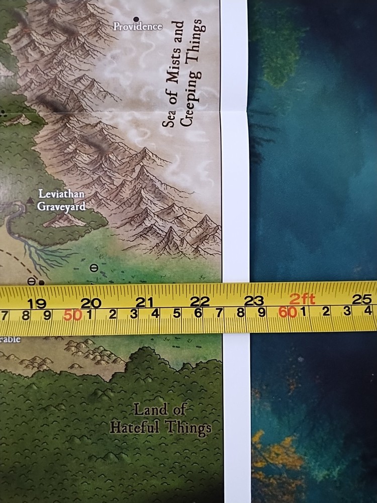 Frog God Games The Blight RPG Between RPG Map 23" X 18"