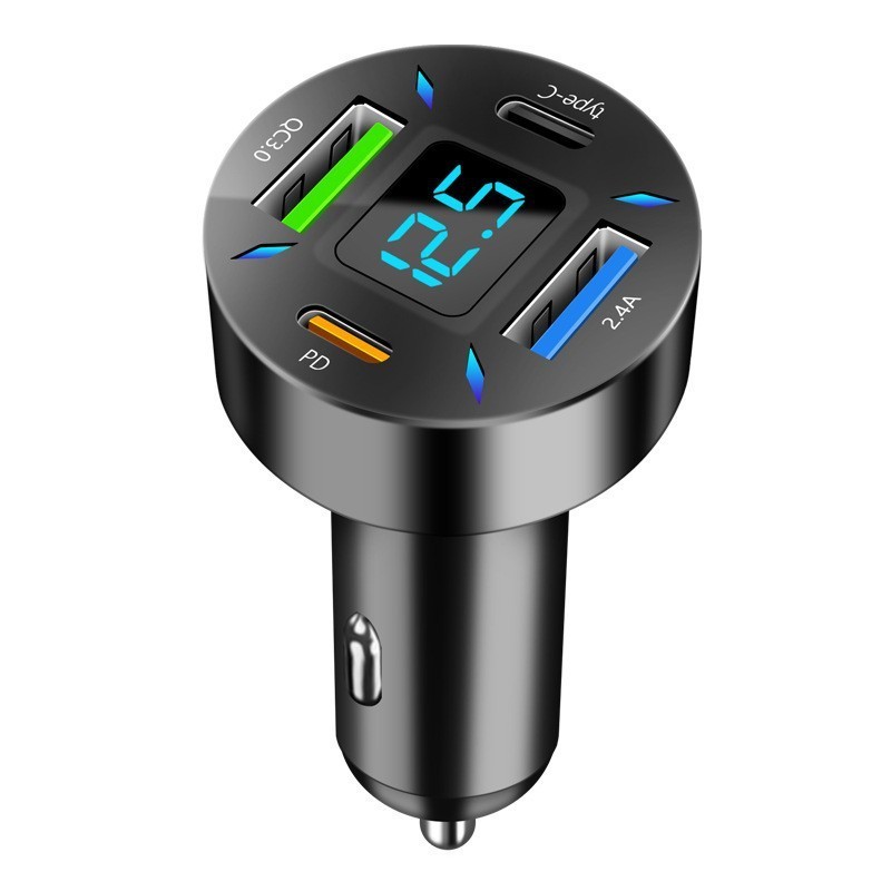 4 USB Port Super Fast Car Charger Adapter for iPhone Samsung Android Cell Phone
