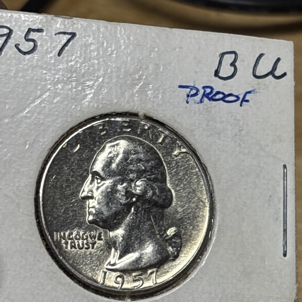 1957 Washington Quarter - BU