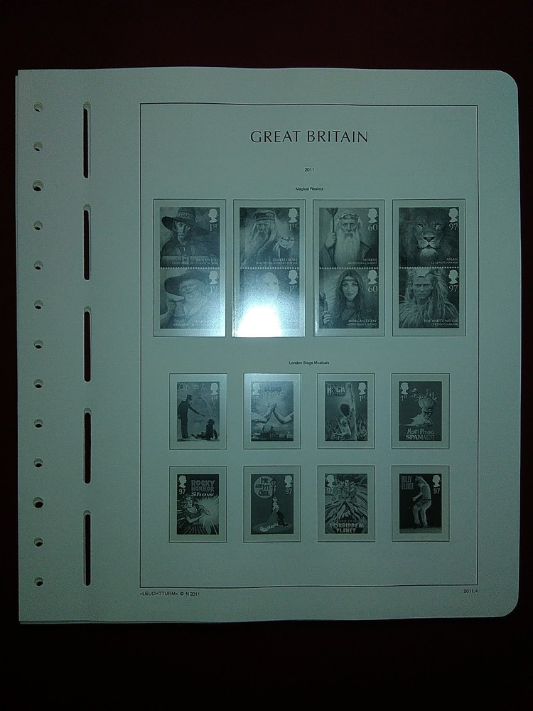 LIGHTHOUSE Commemorative Hingeless album pages Great Britain 2011 Used R2011.3