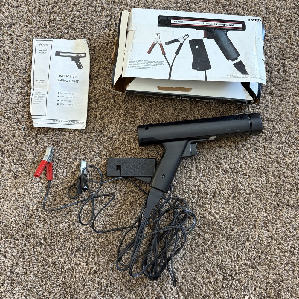 Vintage Sears Inductive Timing Light 12 Volt