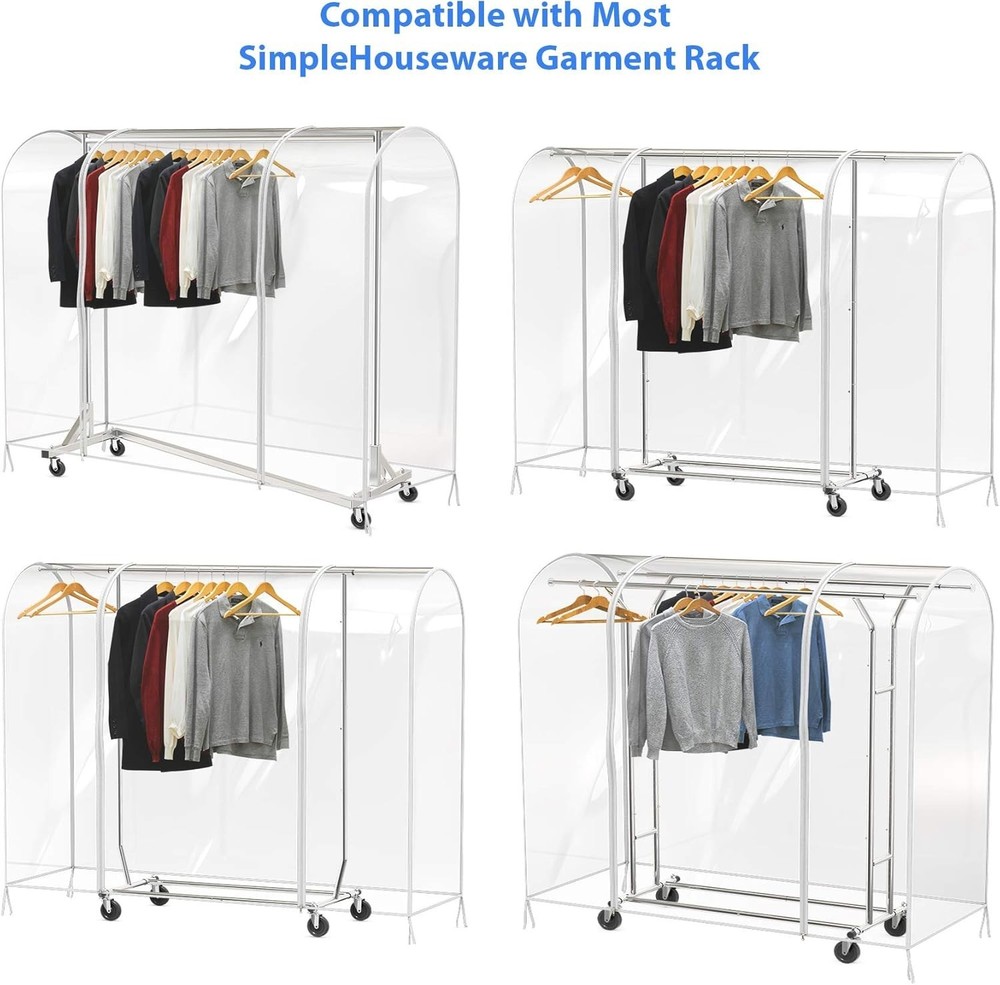 Clear Garment Rack Cover