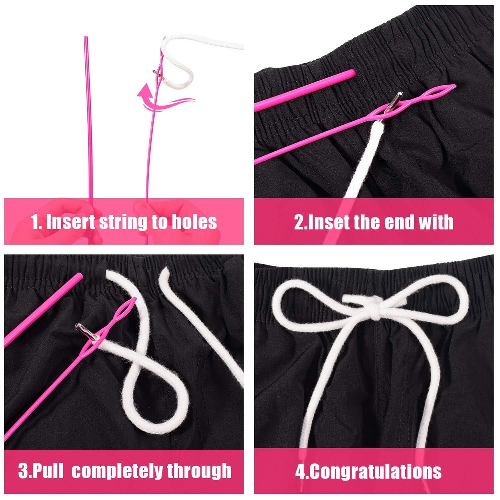8 Pcs Drawstring Cord Replacement for Sweatpants Short Pants Jackets Coats