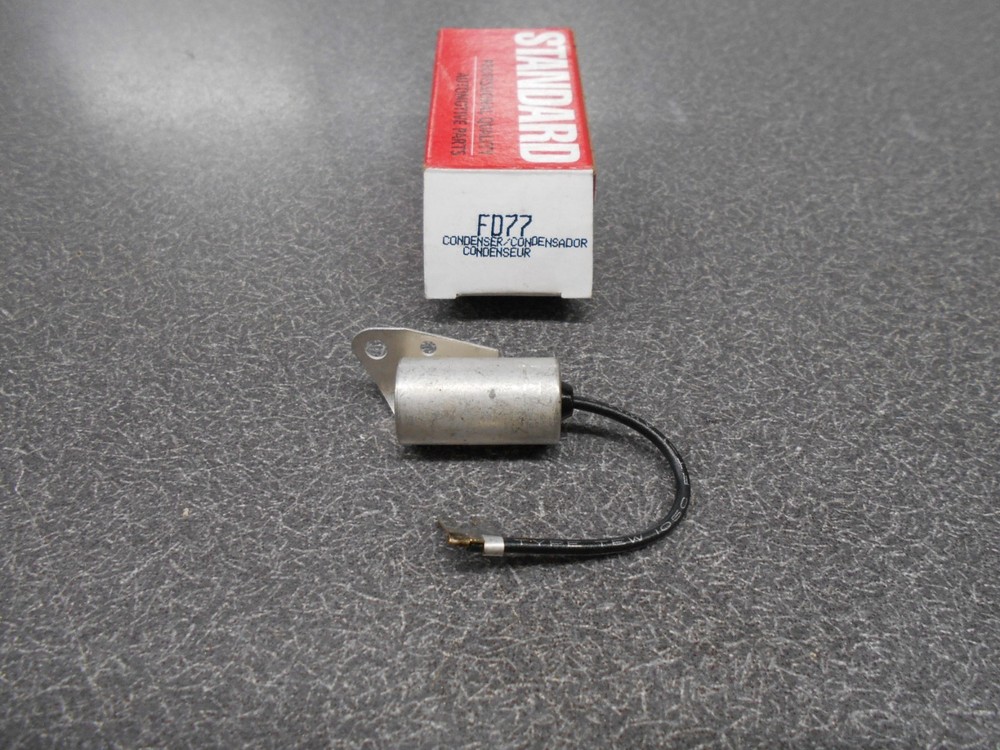 Standard FD77 Condenser, Single Wire. for points ignition system.  New, NOS!
