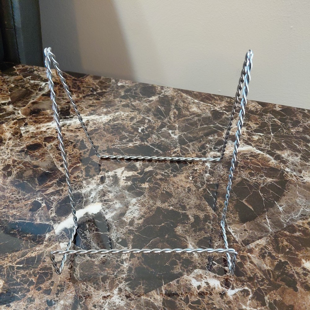 Vintage Twisted Gold and Silver Display Easels