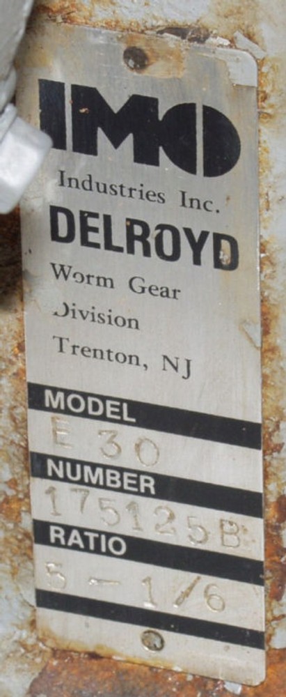 IMO INDUSTRIES DELROYD WORMGEAR