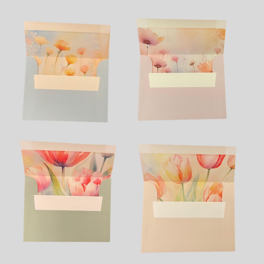 Spring Blooms: Handpainted Floral Notecards (8-Pack)