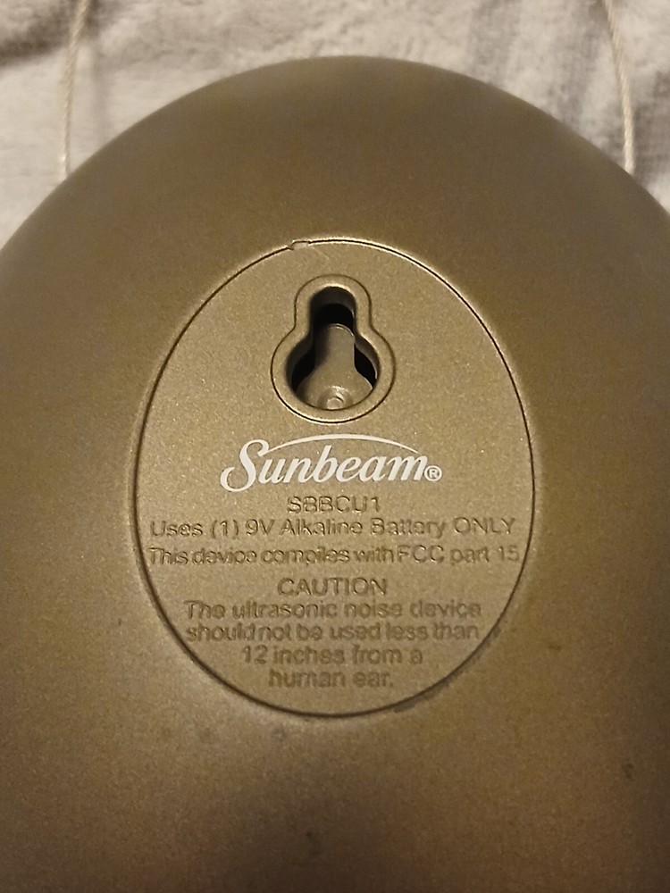Sunbeam SBBCU1 Sonic Egg Ultrasonic Bark Control Device Tested Working