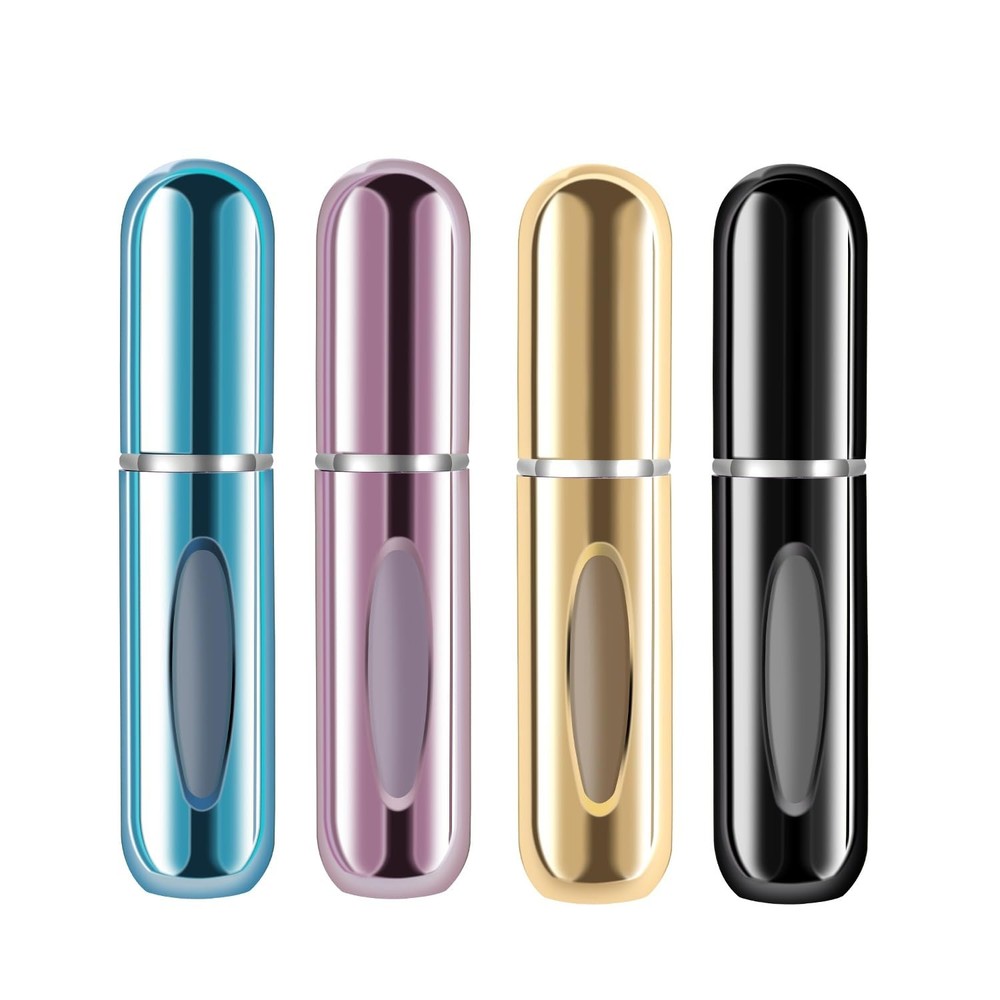 Mini Refillable Perfume Atomizer 5ml (4 Pack) Portable Travel Spray