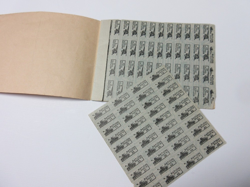 (7) WWII US War Ration Book Stamps / Coupons Easton,PA