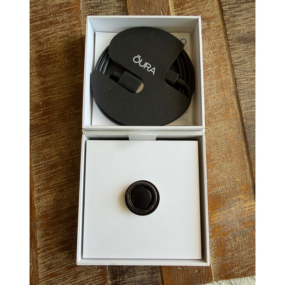 Oura Ring Generation 3 Activity Tracker Heritage Style Black Size 10