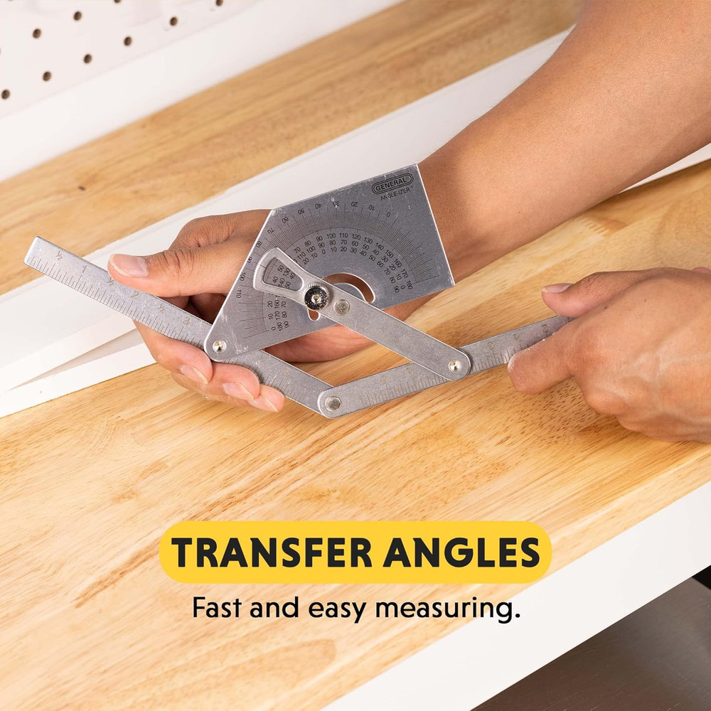 Protractor and Angle Finder #39, Stainless Steel, Outside, Inside, Sloped Angles