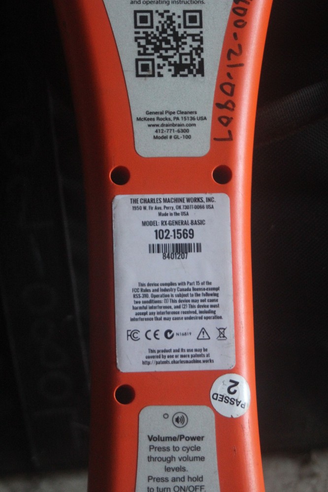 Gen-Eye Pipe Locator & Transmitter Model RX General Basic
