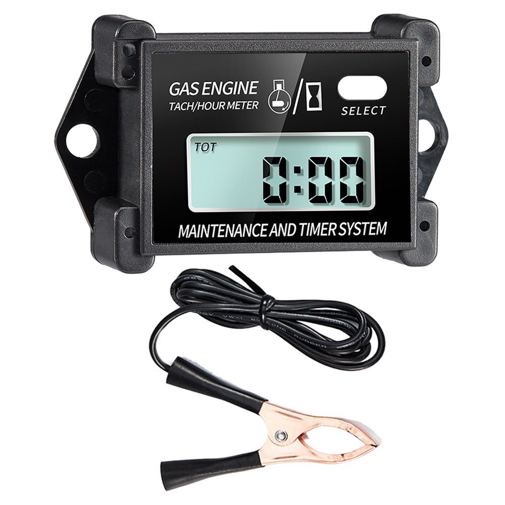 User Friendly Digital Tachometer Hour Meter for Motorcycle Maintenance Tracking