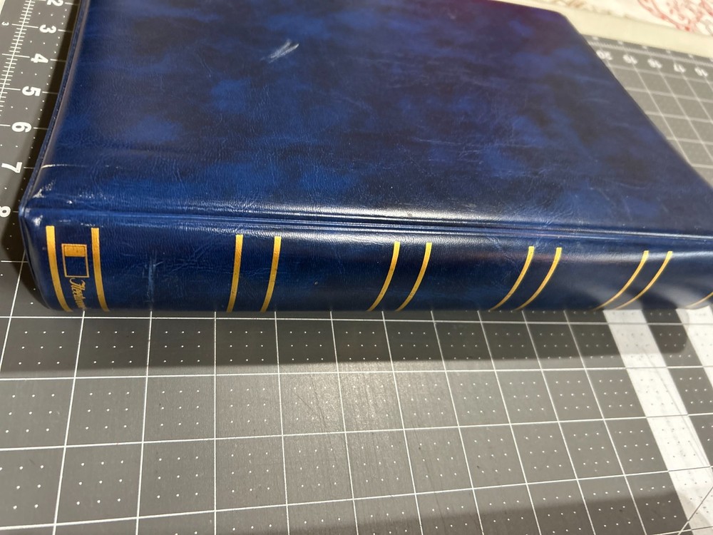 Fleetwood First Day Cover Album Blue 3-Ring Binder with 24 Empty Pages