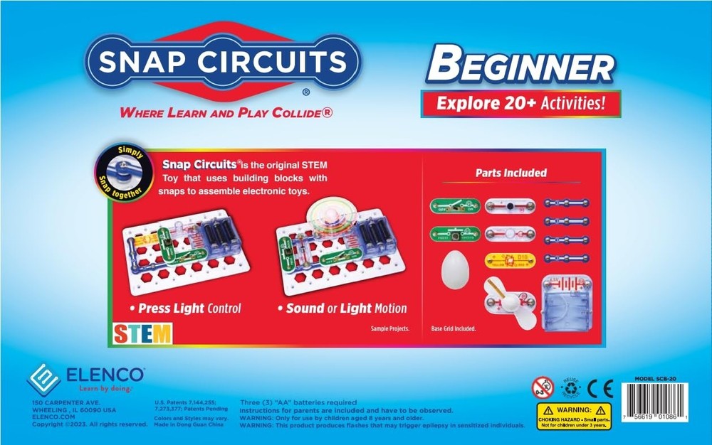 Electronics Exploration Kit STEM Toy for Ages 5-9 Safe Circuit Building Projects