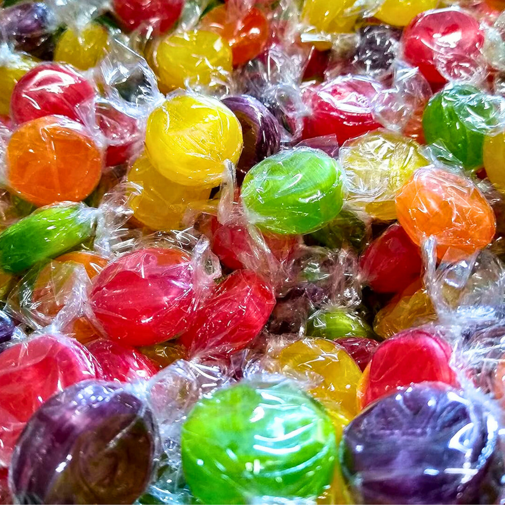 Old Fashioned Fruit Disc Candy 1 LB Bulk Button Candy Asst Hard Restocked