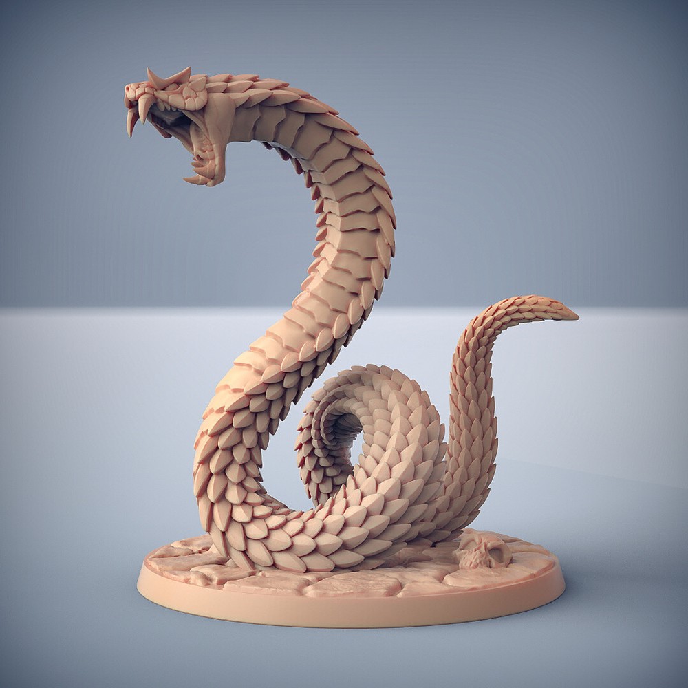 Giant Snake Miniature | D&D DnD |