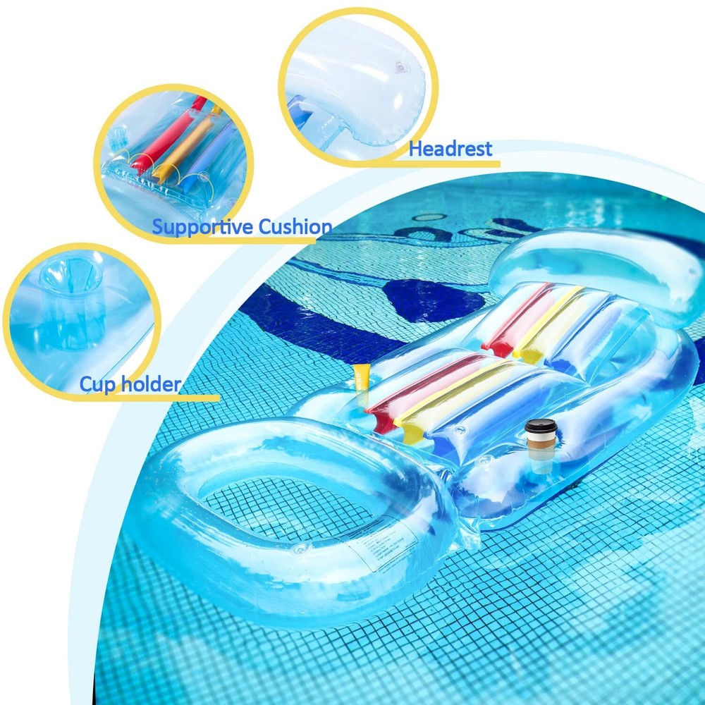 What makes this pool float feel like a recliner?