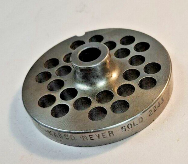 KASCO NEVER SOLD 2243 MEAT GRINDER PLATE