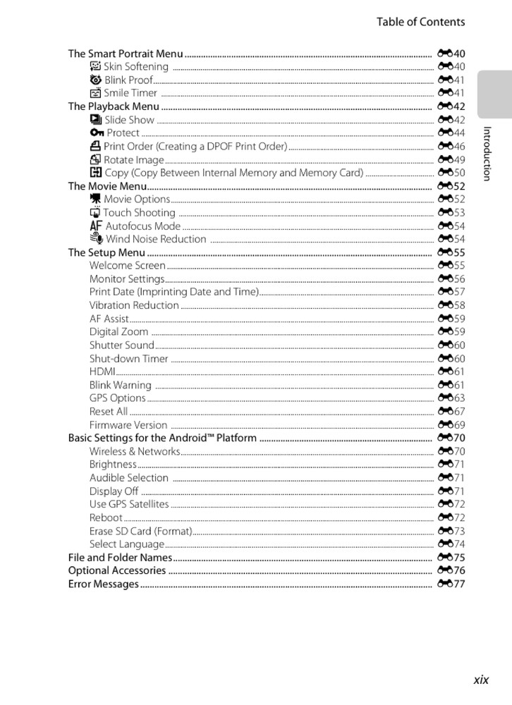 Nikon CoolPix S800c — User Reference Manual — 1/2 Size 5.5" x 8.5" Small Compact