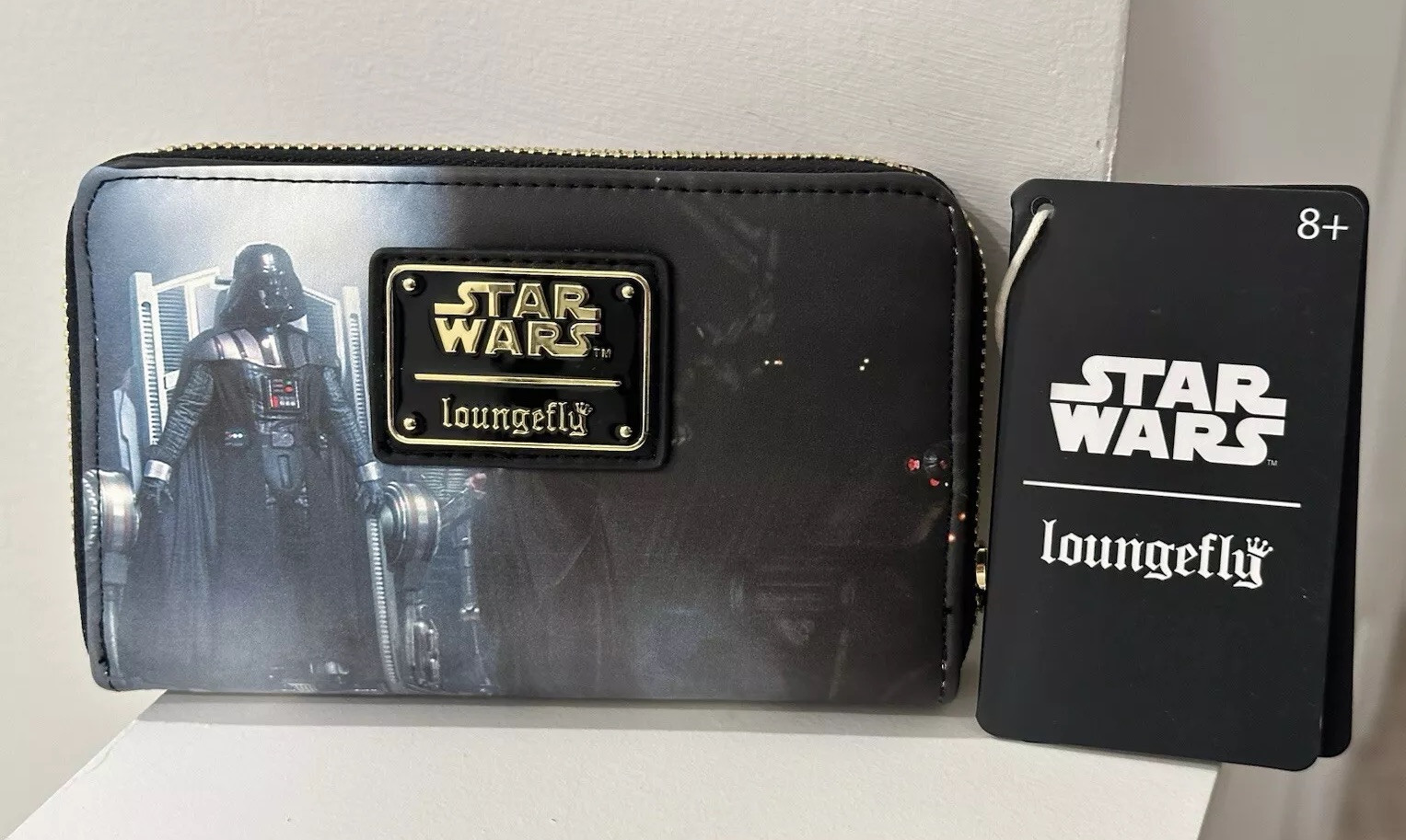 Loungefly Disney Star Wars Episode III Revenge of the Sith Scene Zip Wallet NWT!